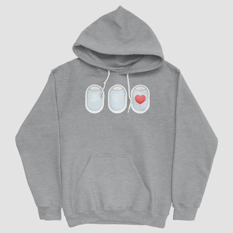 Plane Windows Heart - Pullover Hoody