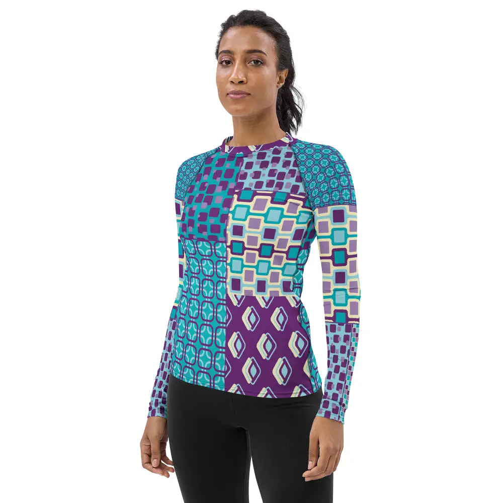 Purple Jetson Fashion Rashguard Top