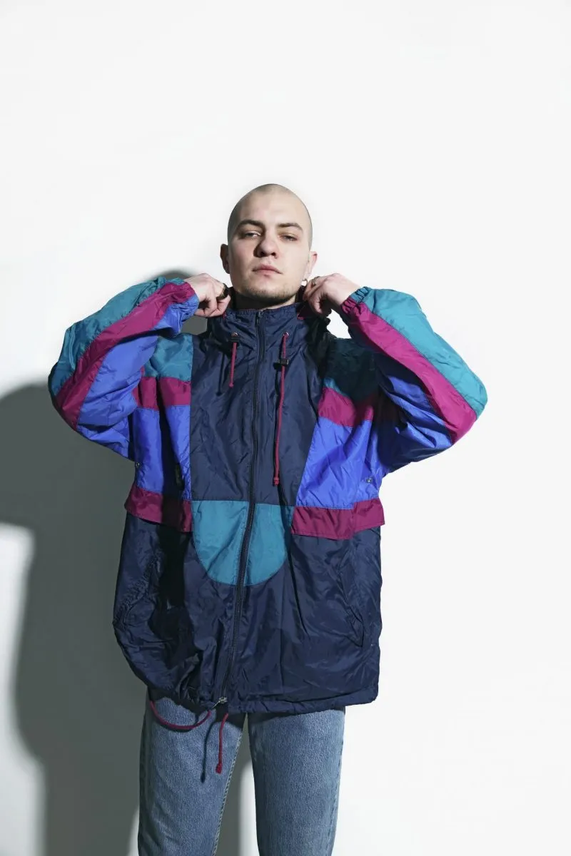 Retro lightweight windbreaker multi