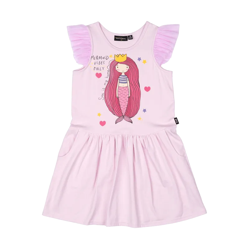 Rock Your Baby Mermaid Dreams Drop Waist Dress