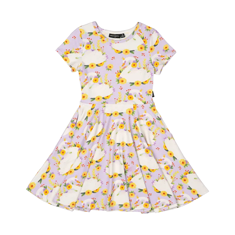 Rock Your Baby Princess Swan Waisted Dress