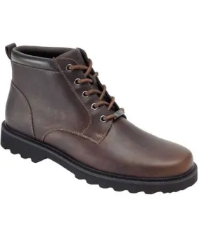 Rockport Men's Northfield Plain Toe Boots In Brown Leather