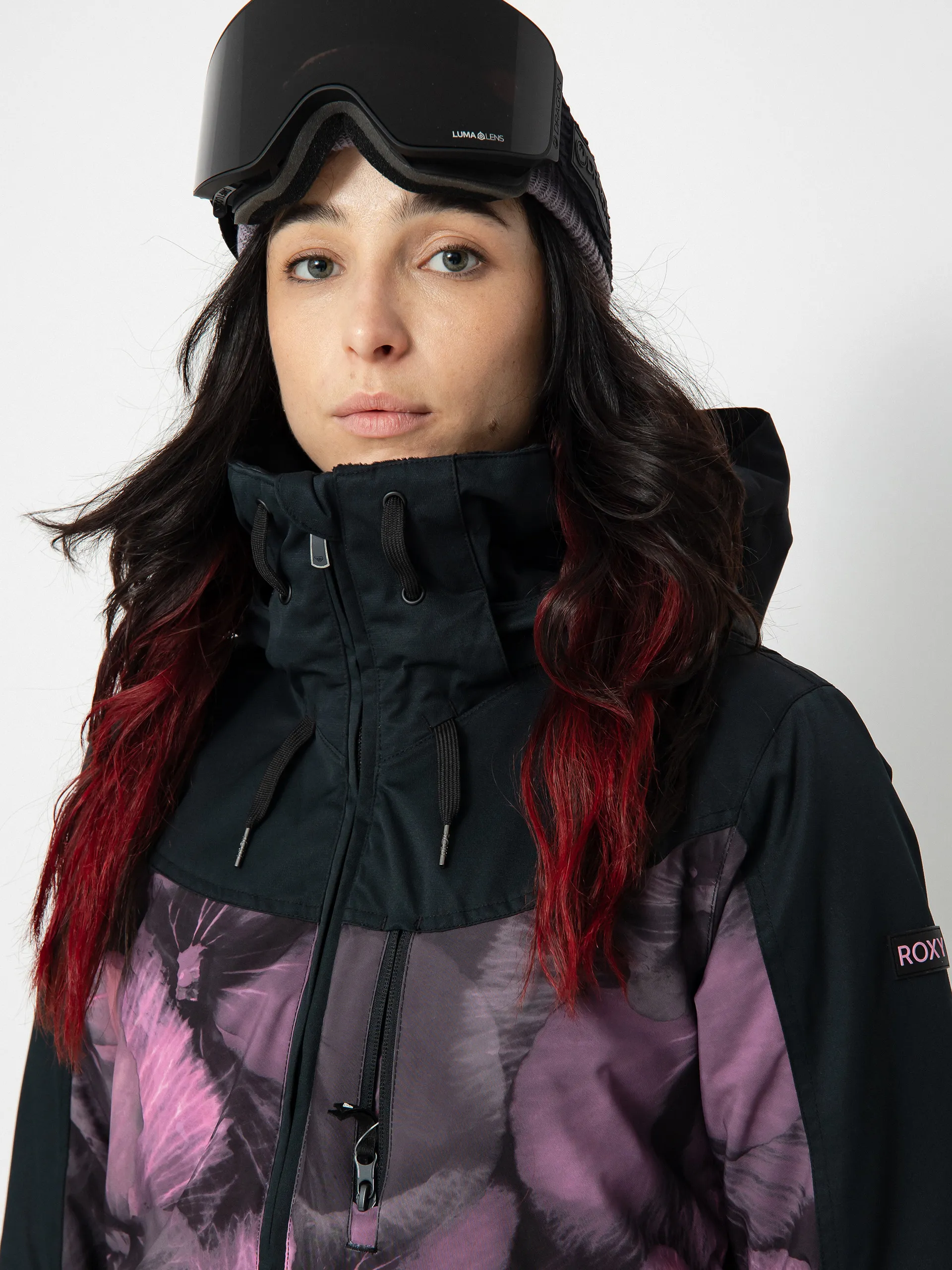 Roxy Presence Parka Snowboard jacket Wmn (true black pansy pansy)