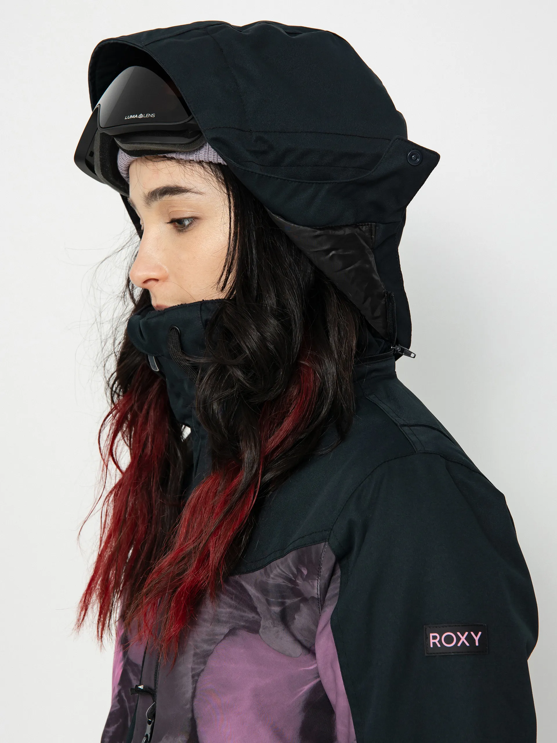 Roxy Presence Parka Snowboard jacket Wmn (true black pansy pansy)