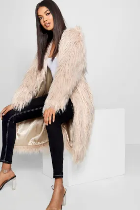 Shaggy Faux Fur Coat