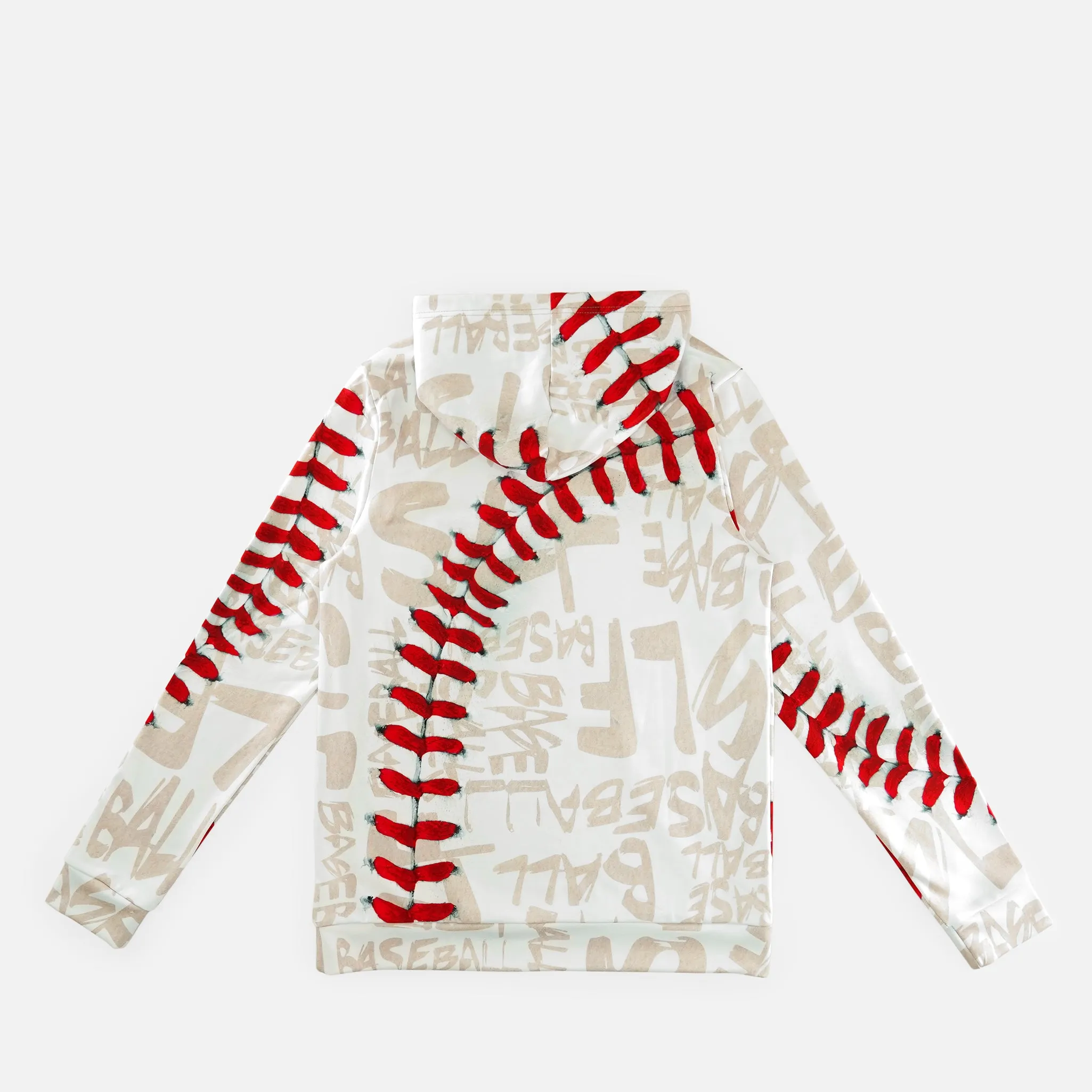 SLF Old Baseball Pattern Hoodie