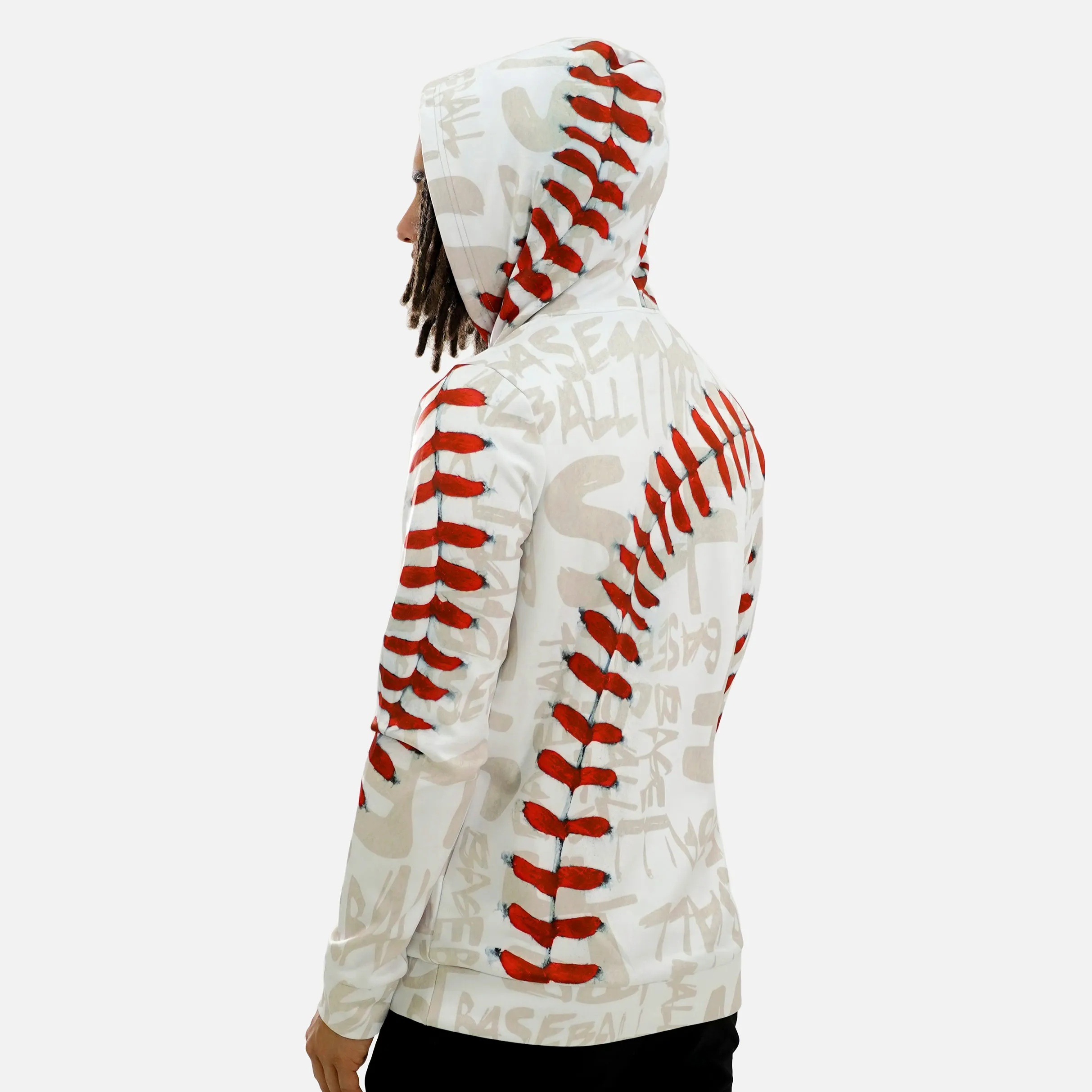 SLF Old Baseball Pattern Hoodie