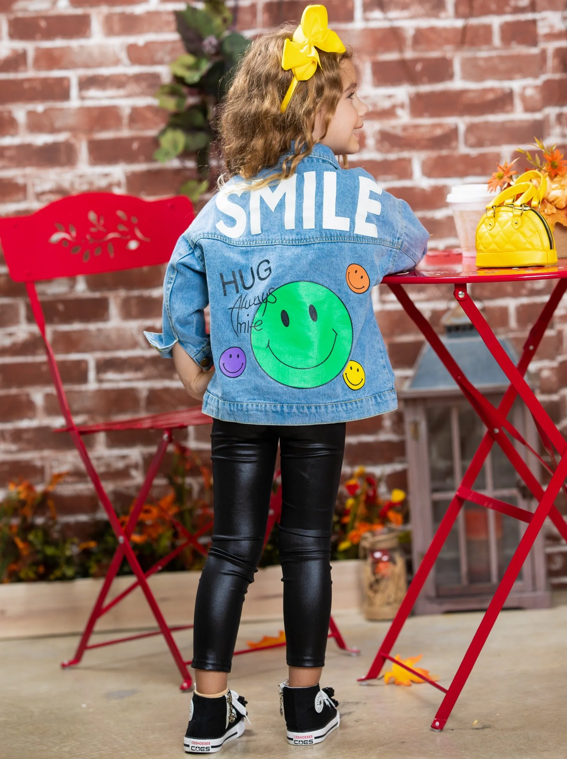 Smiley Face Denim Jacket