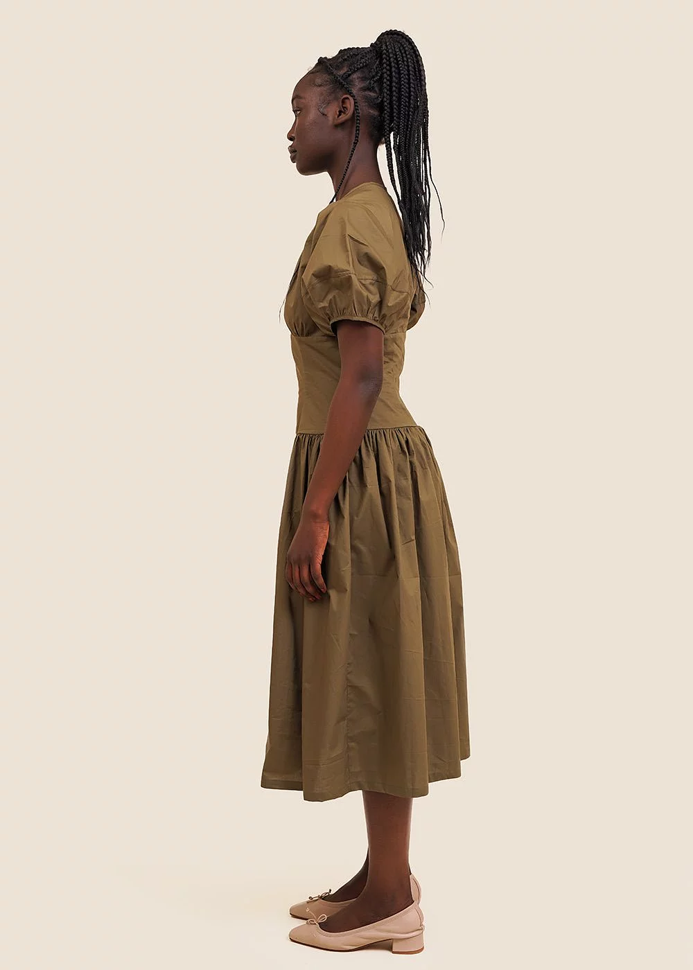 Smoked Olive Drea Dress