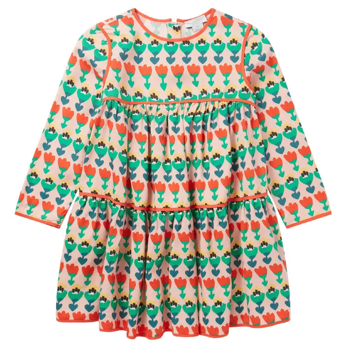 Stella McCartney Child Tiered Dress Multicolour Tulip Print