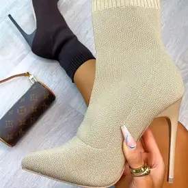 Stiletto Thin High Heel Ankle Boots