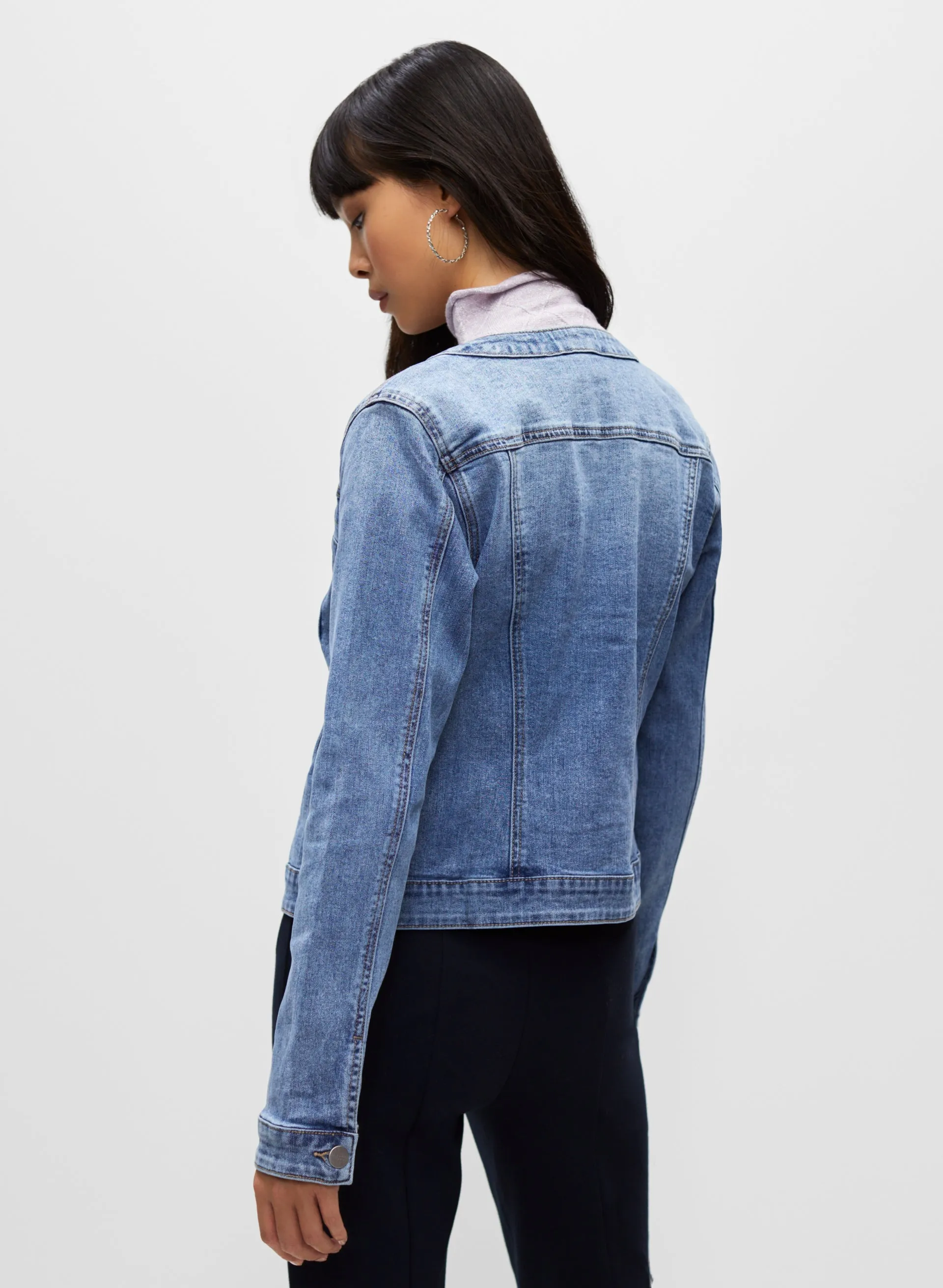 Stone Detail Denim Jacket