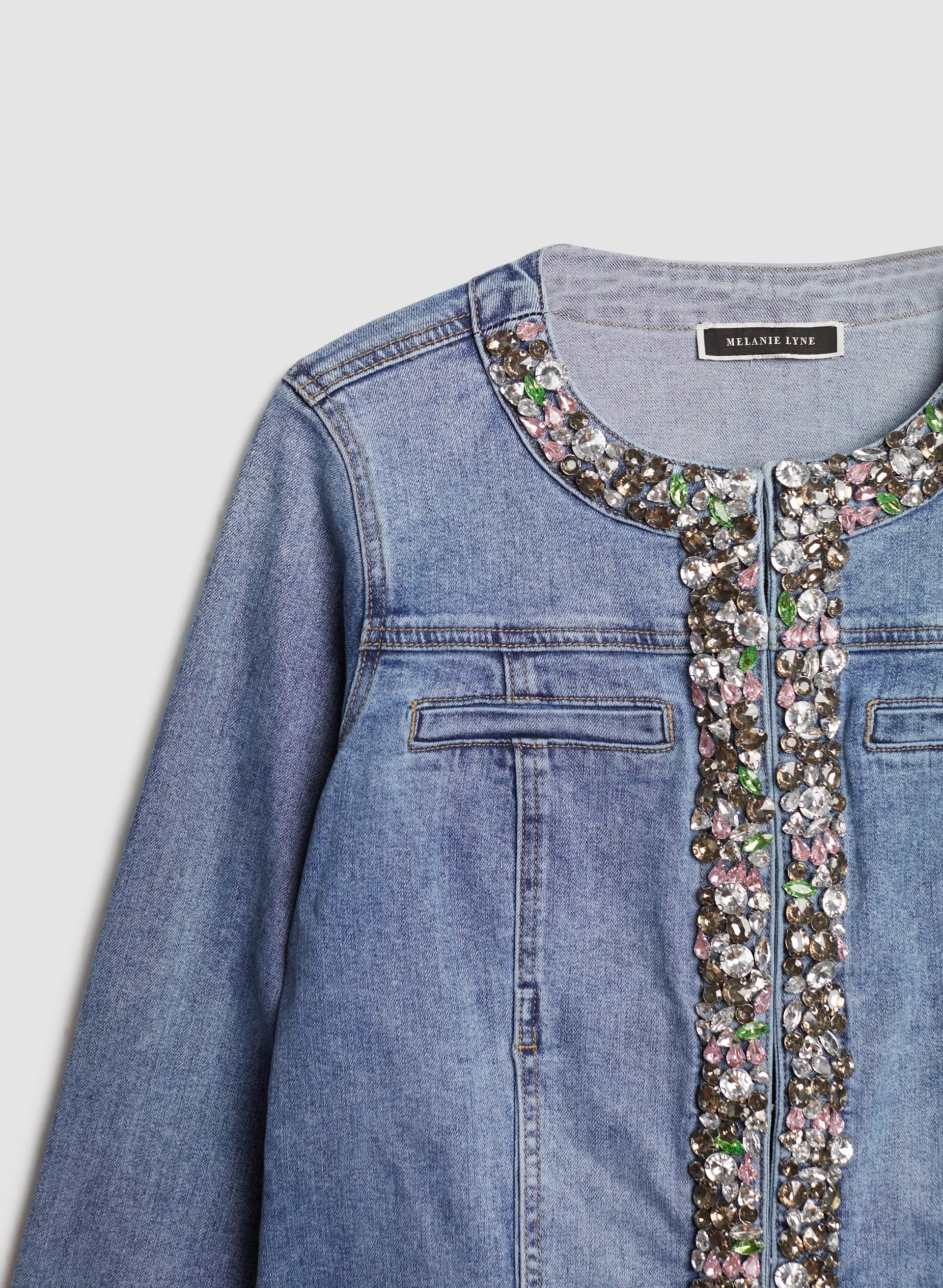 Stone Detail Denim Jacket