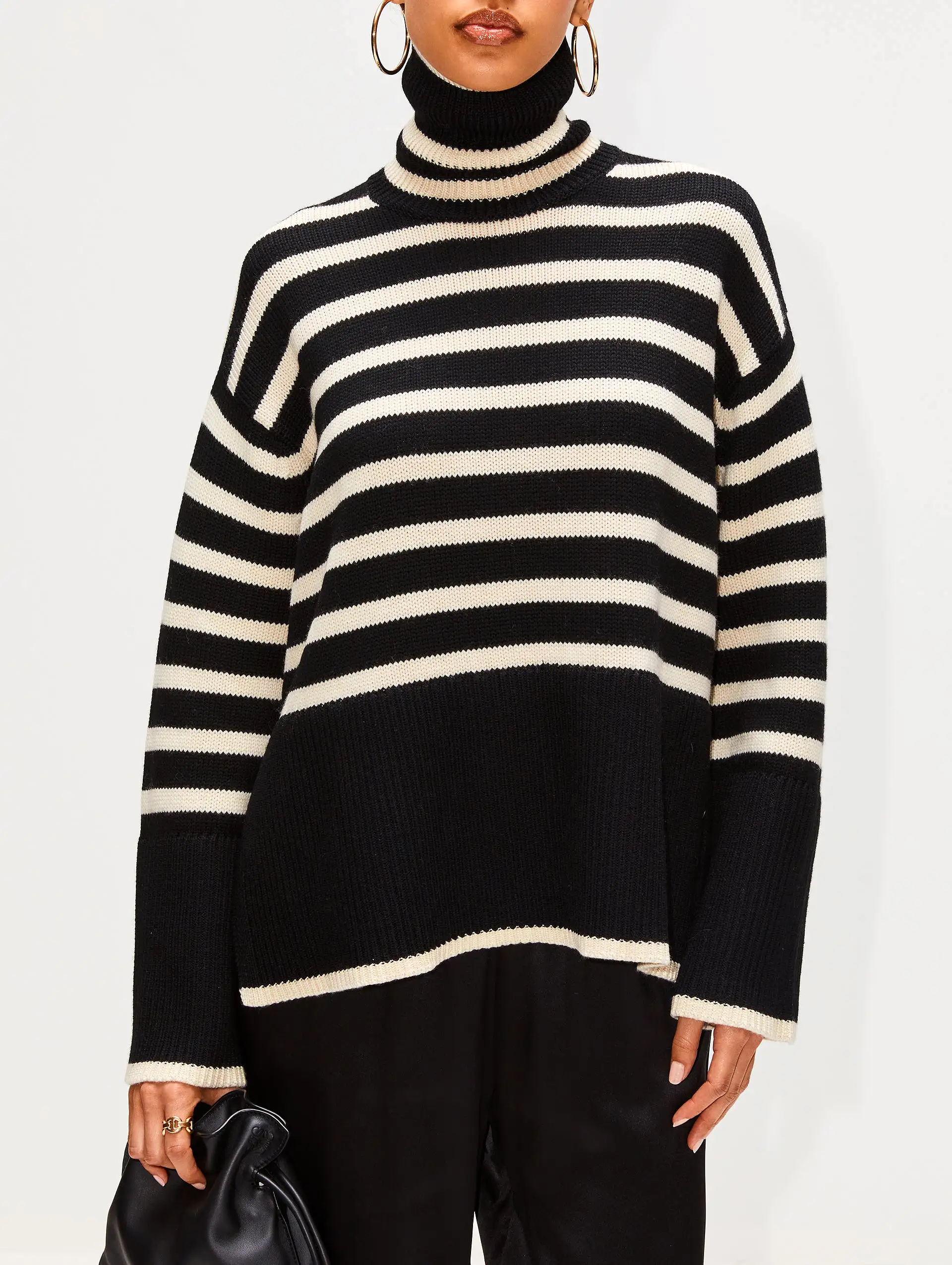 Striped Turtleneck