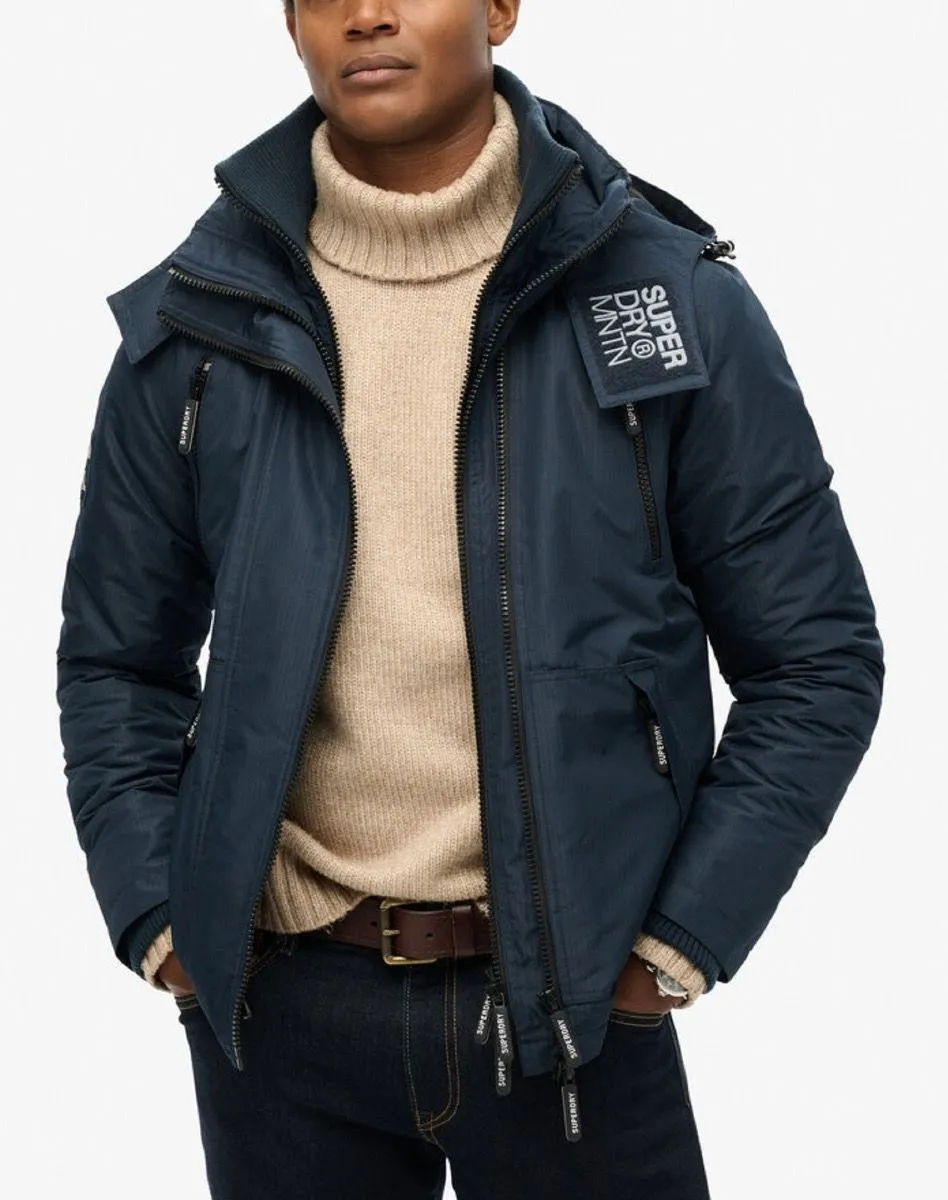 Superdry Hooded Yachter Windbreaker Jacket Eclipse Navy