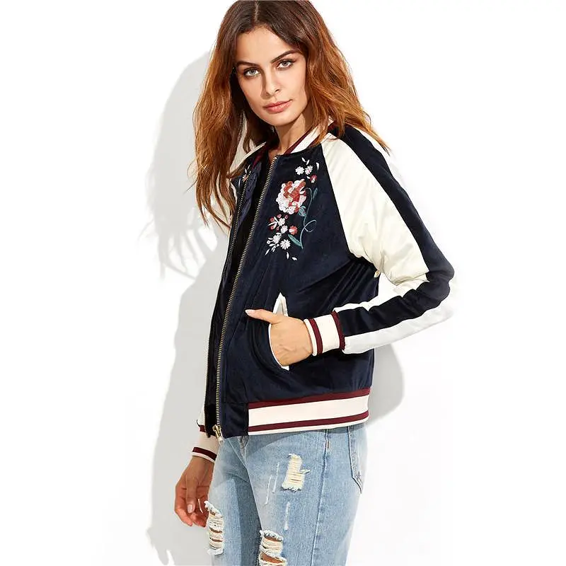 Take It Easy Floral Bomber Jacket