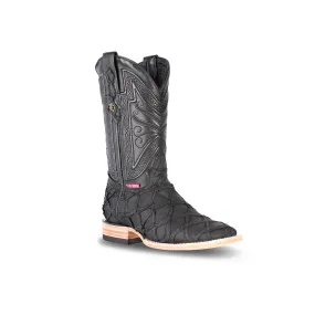 Texas Country Exotic Boot Pez Pirarucu Black PZ60