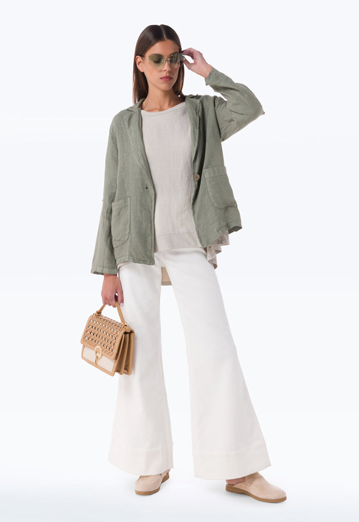 Textured Linen Light Blazer