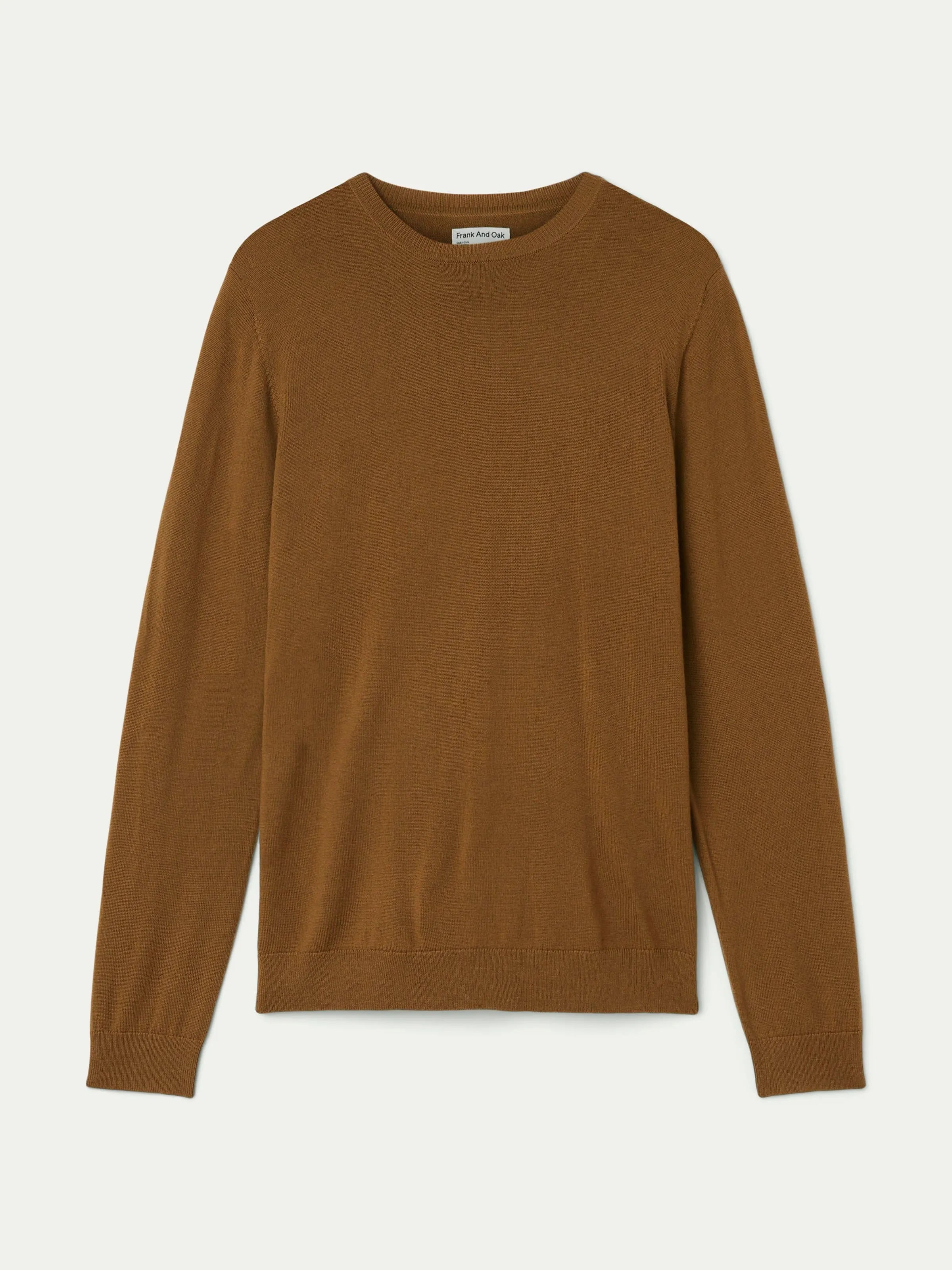 The Merino Crewneck Sweater in Caramel