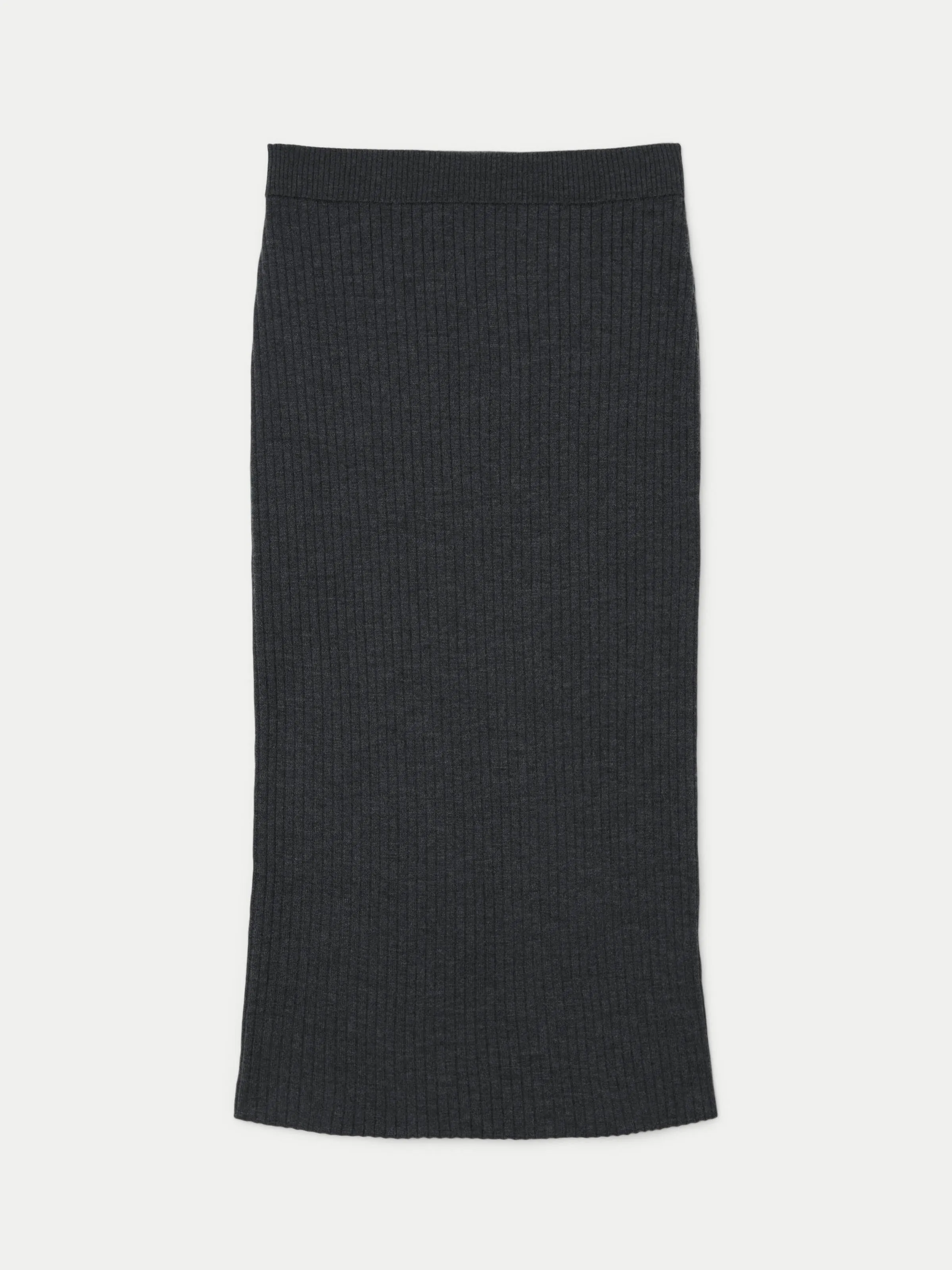 The Merino Sweater Skirt in Charcoal Grey