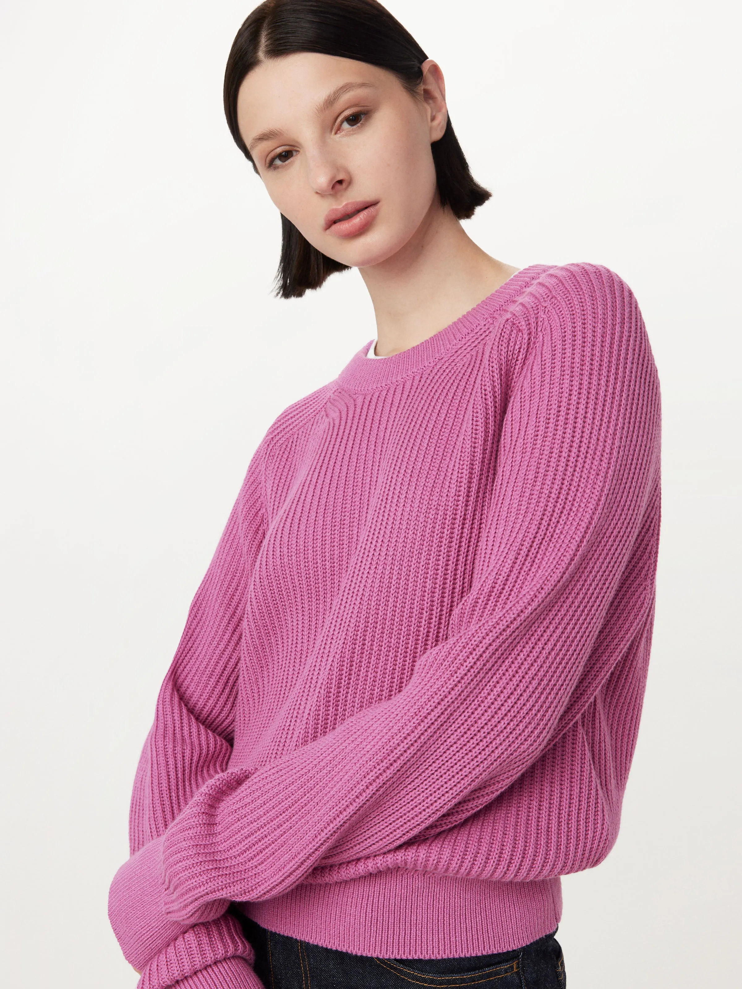 The SeaCell Boxy Sweater in Bright Purple