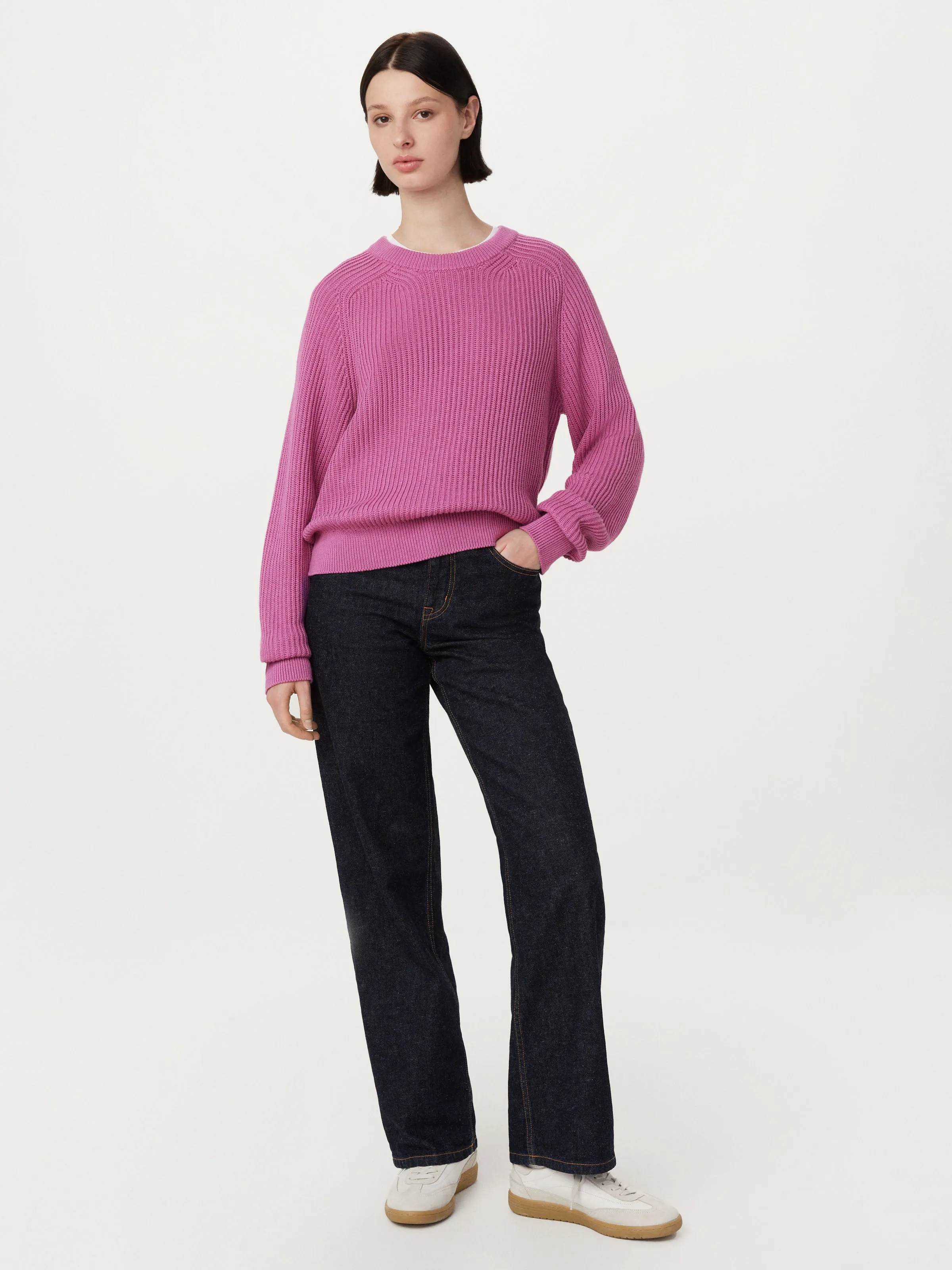 The SeaCell Boxy Sweater in Bright Purple