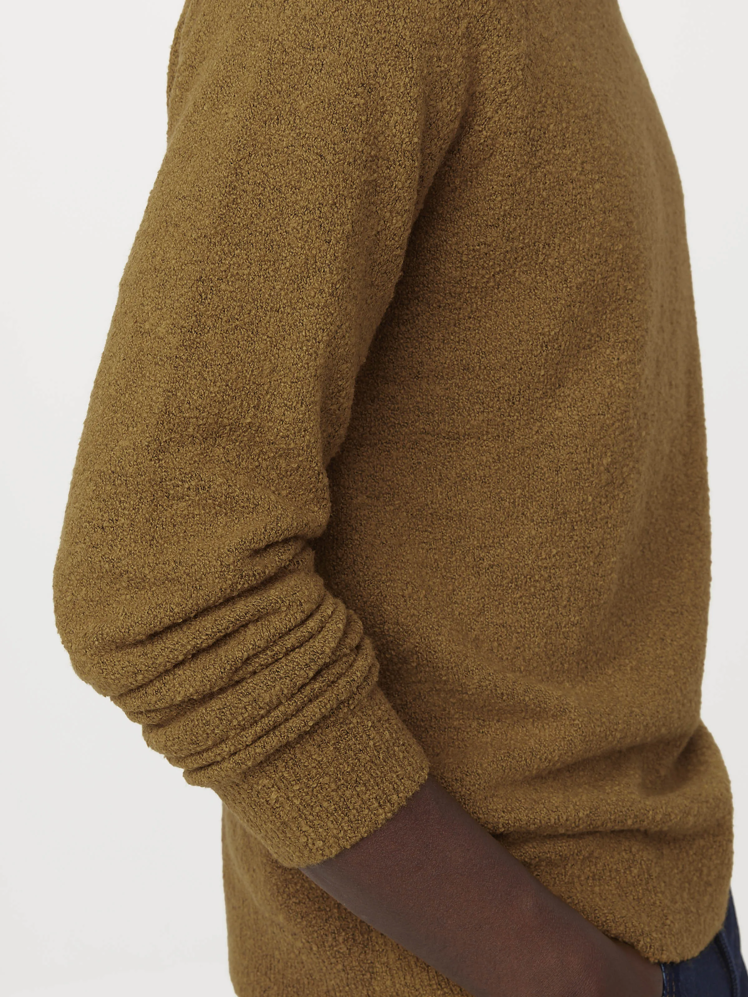 The Seawool Boucle Sweater in Brown