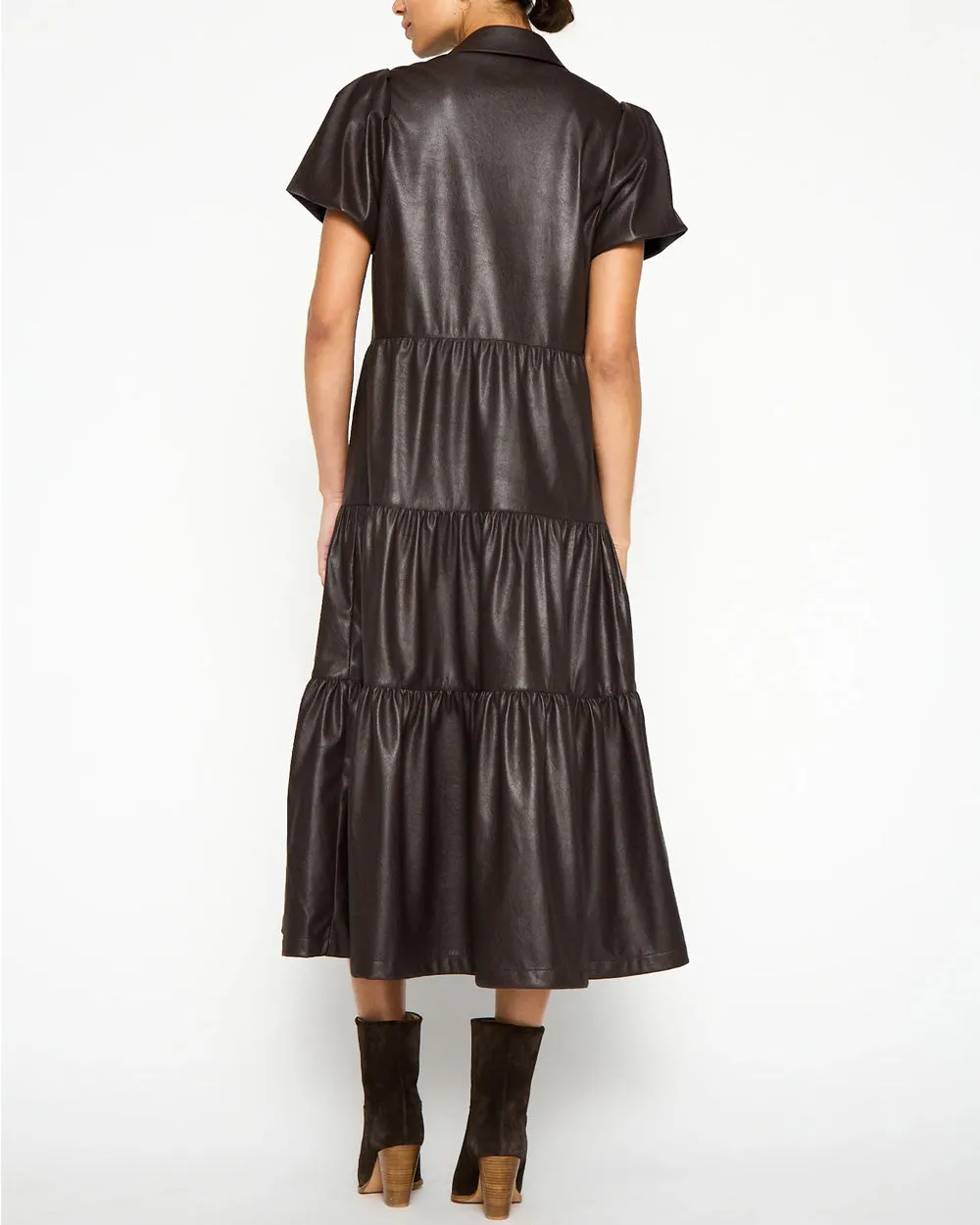 Timber Vegan Leather Havana Dress