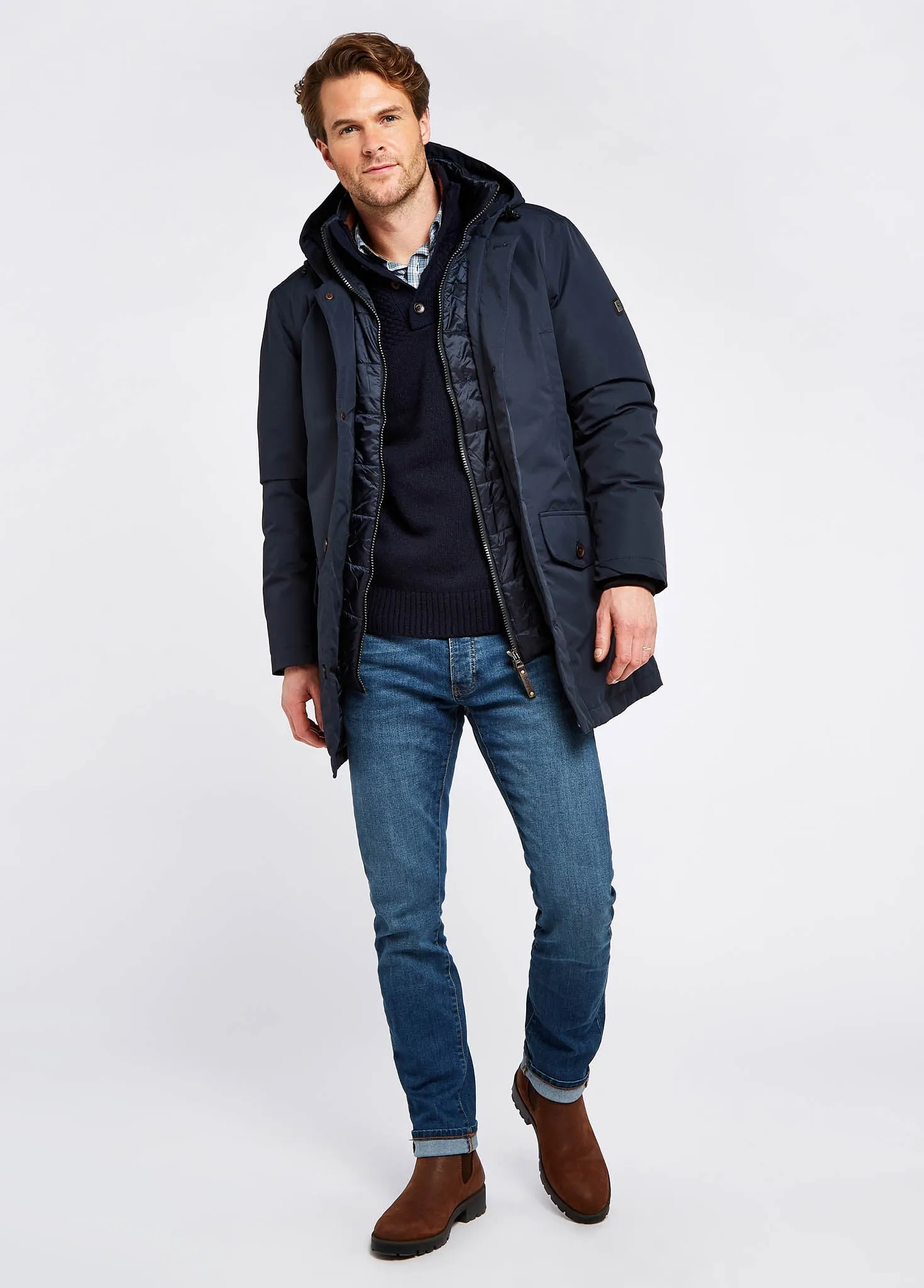 Urlingford Down Parka Jacket - Navy