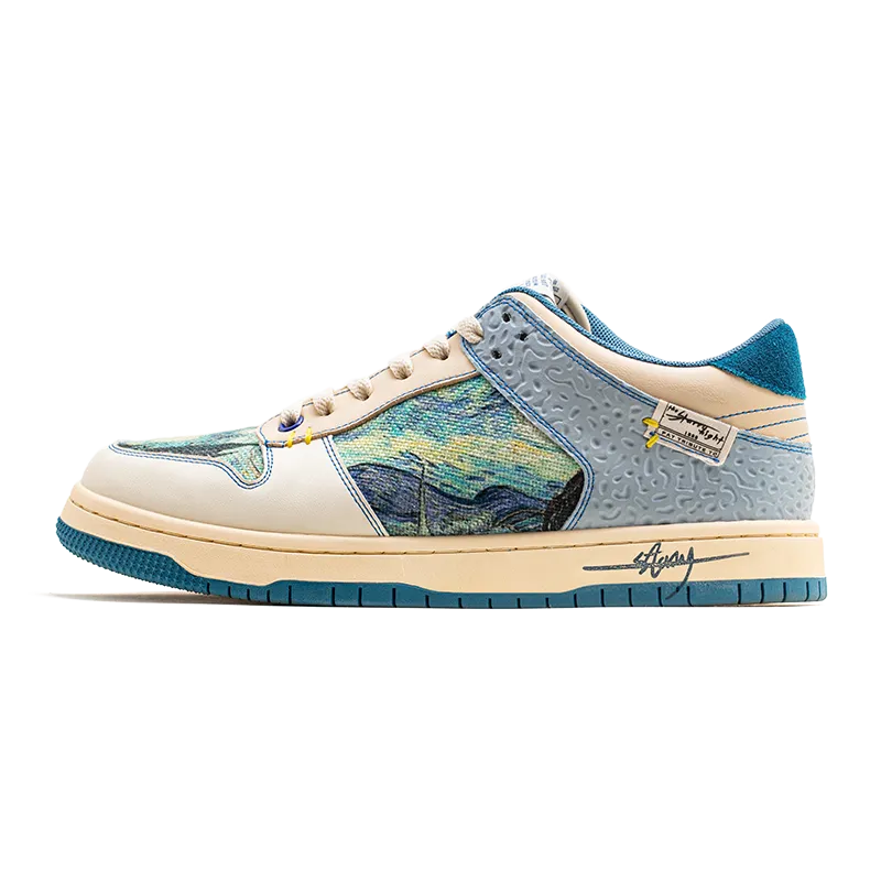 Van Gogh Starry Night Inspired Sneakers 