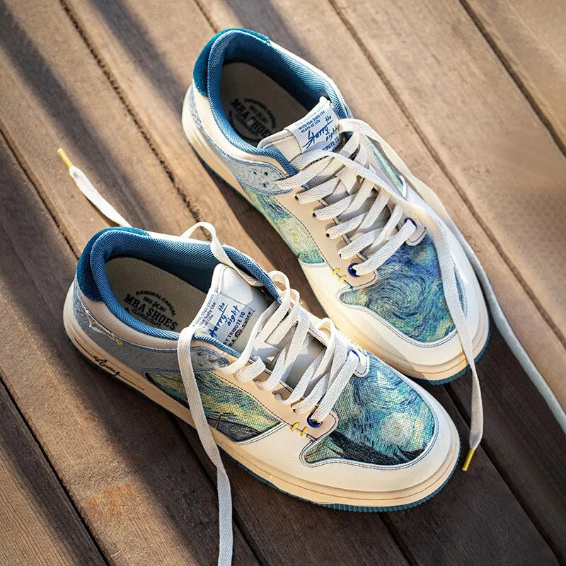 Van Gogh Starry Night Inspired Sneakers 