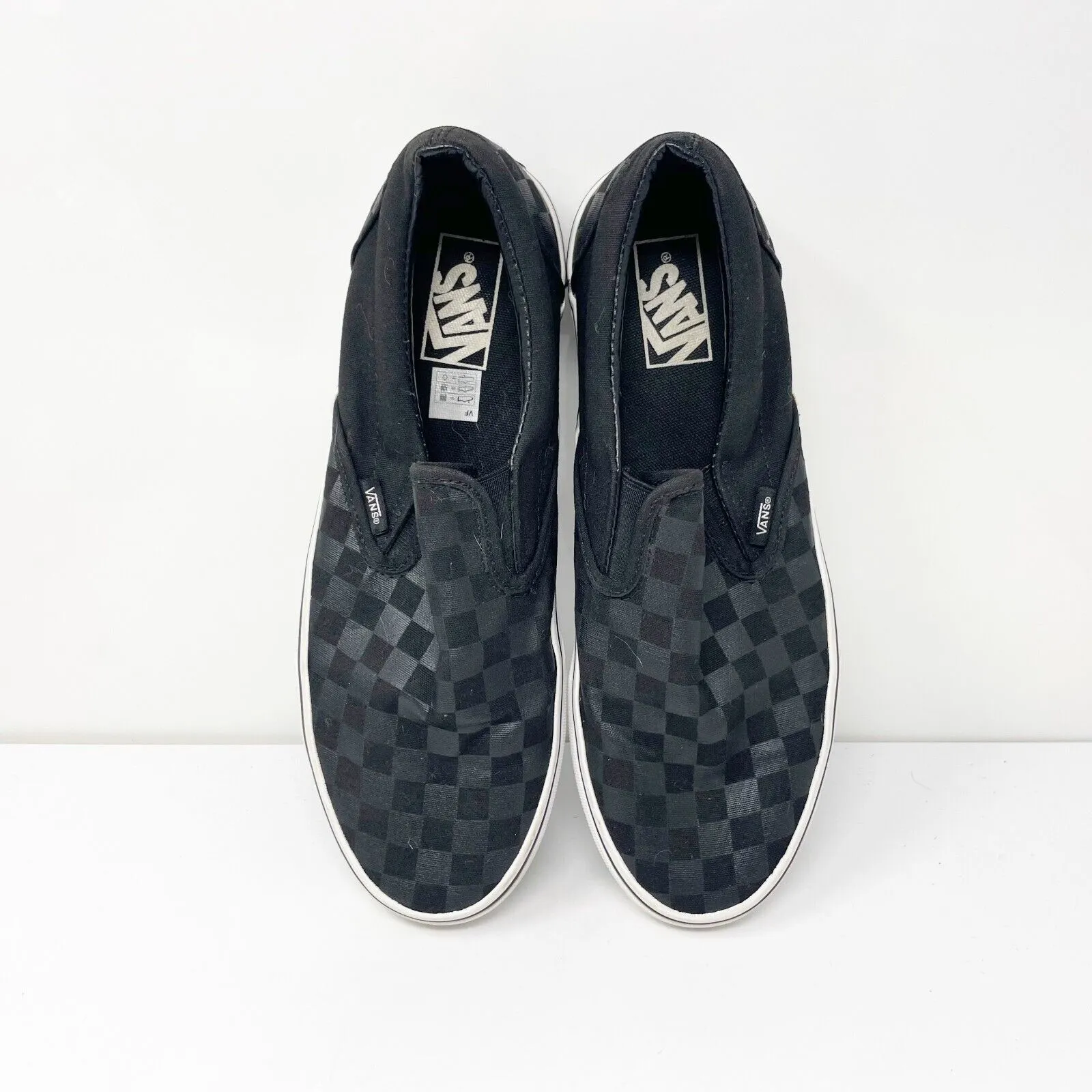 Vans Unisex Classic 721356 Black Casual Shoes Sneakers Size M 9.5 W 11.5