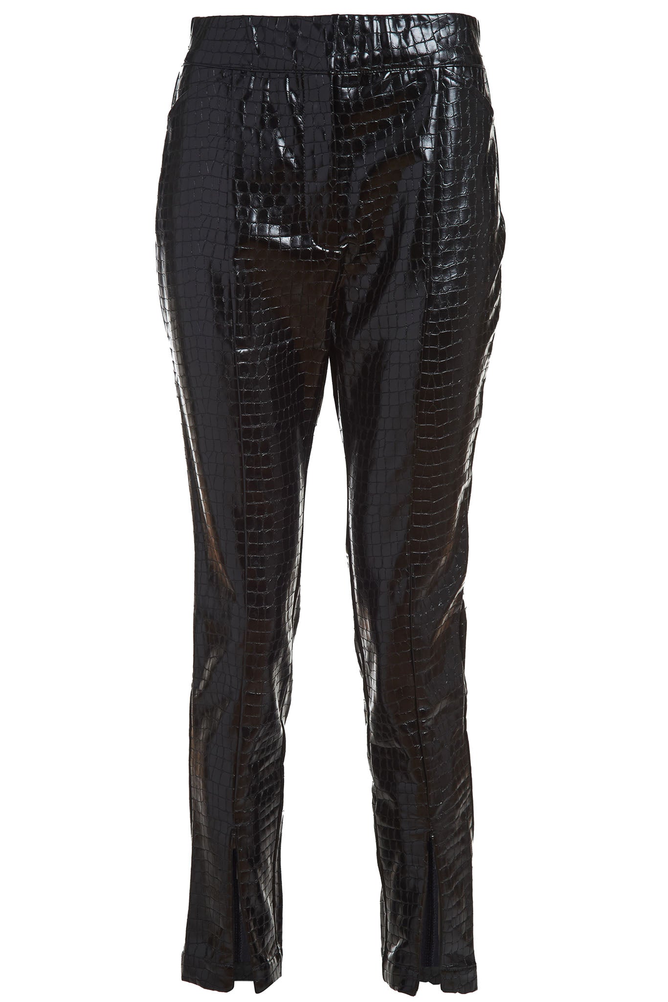 Vegan Leather Embossed Pant - The Bleeker