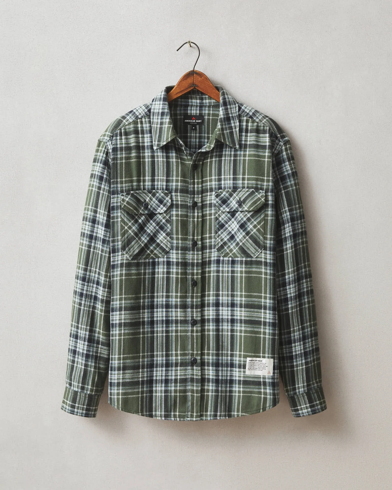 Vintage Flannel - Sage Plaid