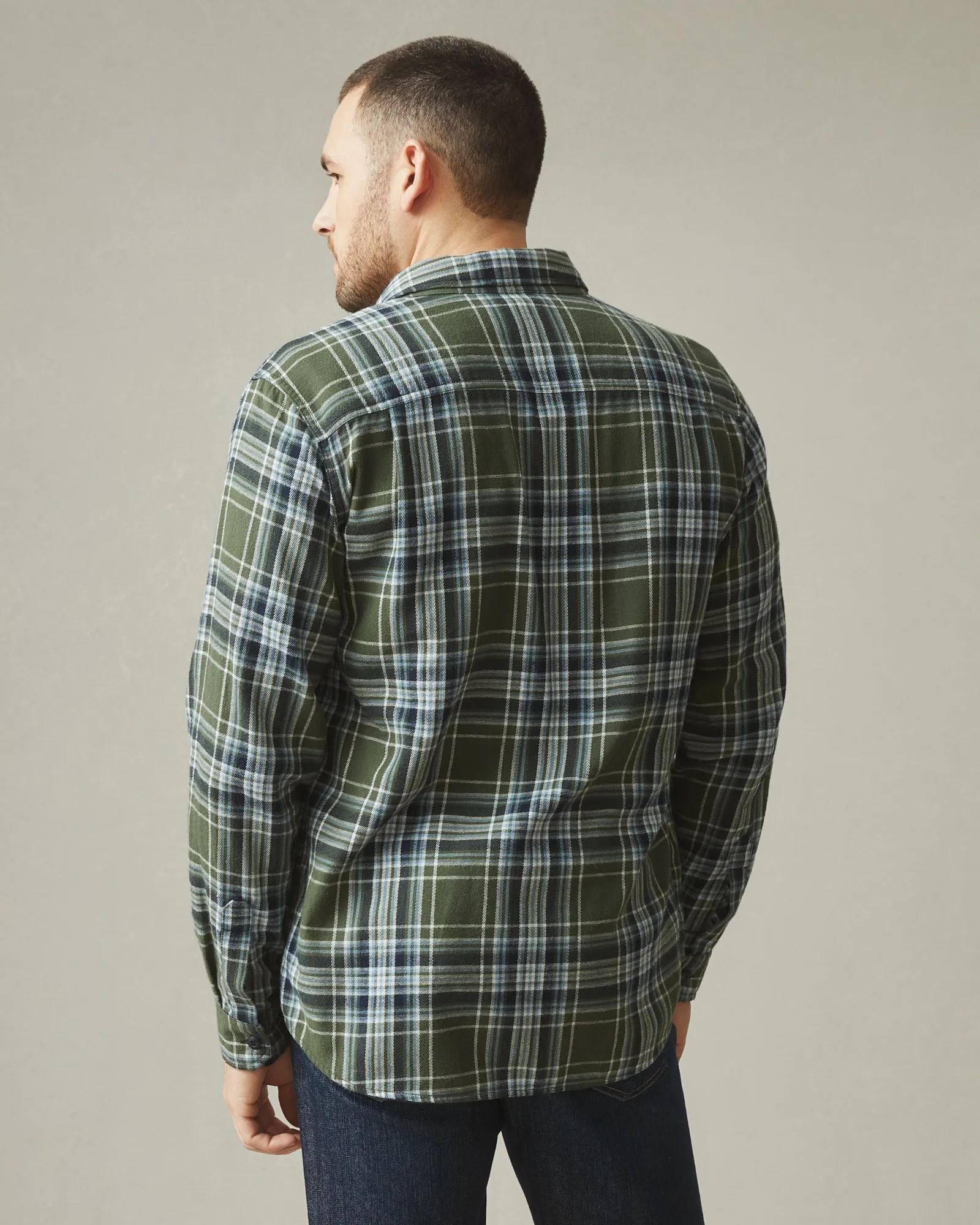 Vintage Flannel - Sage Plaid