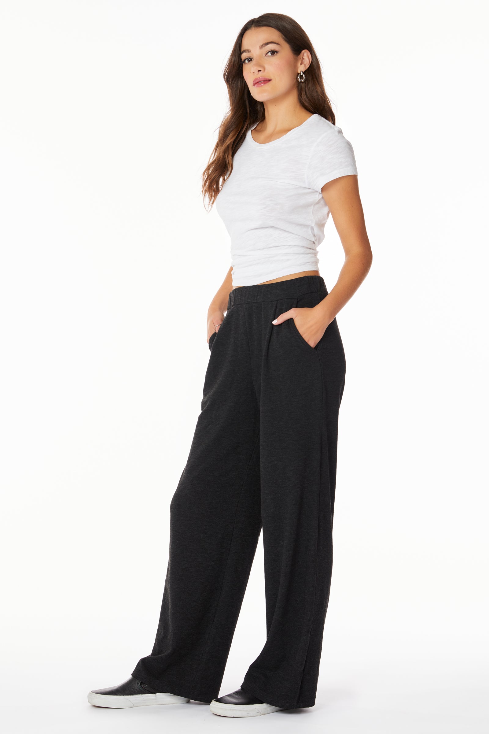 WIDE LEG PLEATED PANT