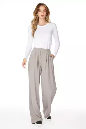 WIDE LEG PLEATED PANT