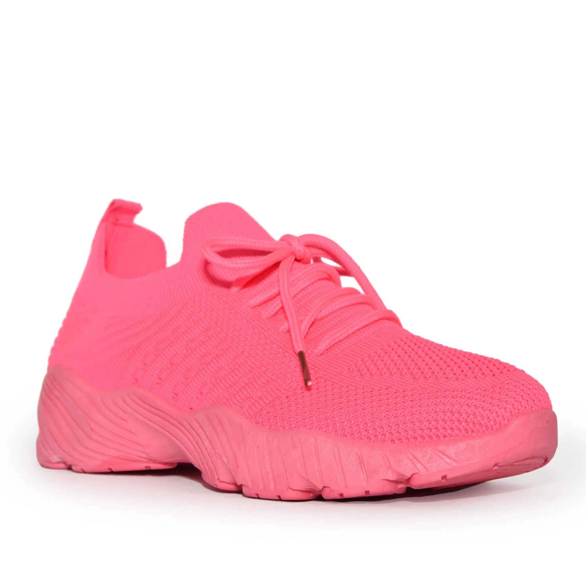 Wild Diva Womens Knit Casual Trainer Fashion Runner Walking Sneakers