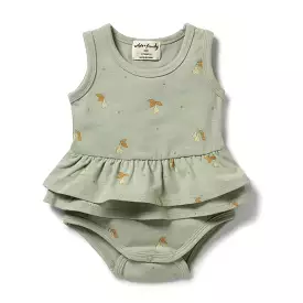 Wilson & Frenchy - Organic Ruffle Bodysuit - Perfect Pears