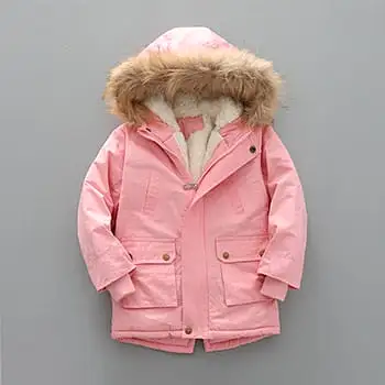 Windbreaker Fur Collar  Hooded Coats