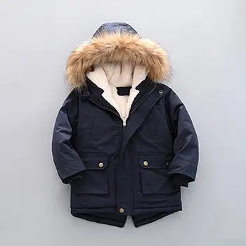 Windbreaker Fur Collar  Hooded Coats